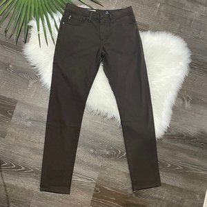 AG Adriano Goldschmied Mens Jeans Pants 31 x 34 The Protege Slim Straight Brown